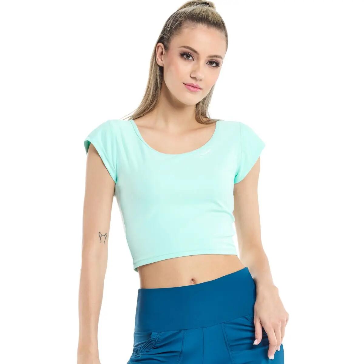Functional Light and Soft Cropped Kurzarmshirt AET137LS 3/7