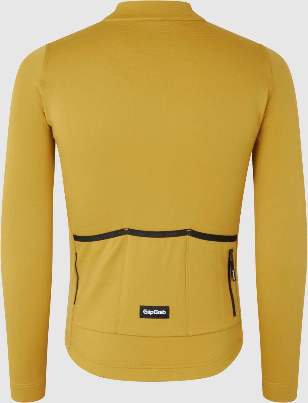 Maillot Manches Longues GripGrab EXPLR Thermal Jaune Moutarde 3/5