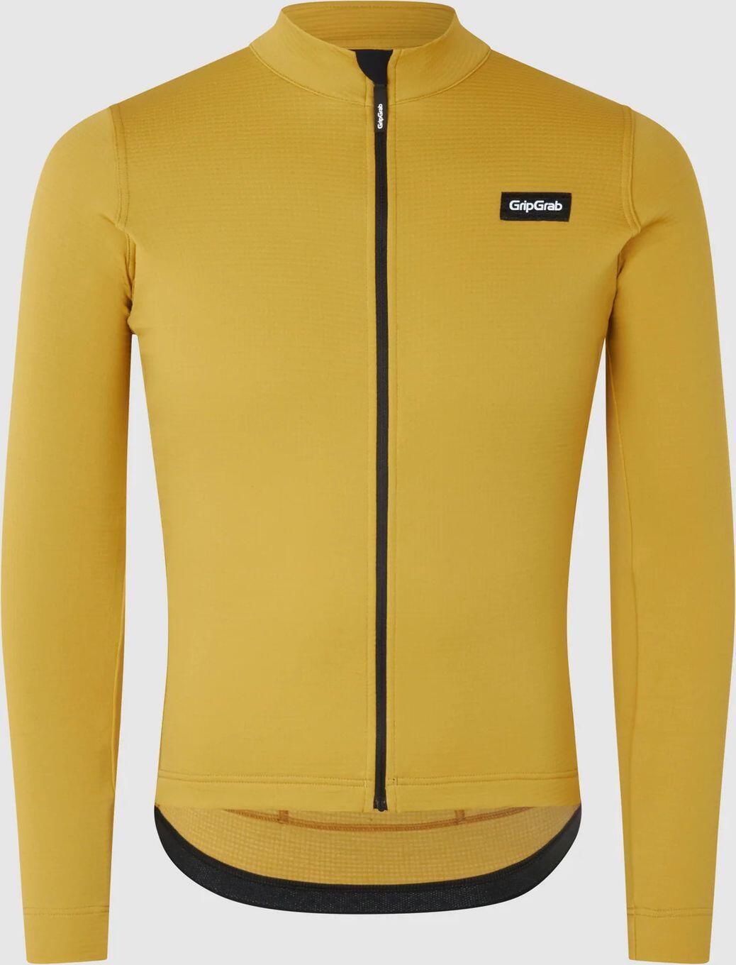 Maillot Manches Longues GripGrab EXPLR Thermal Jaune Moutarde 2/5