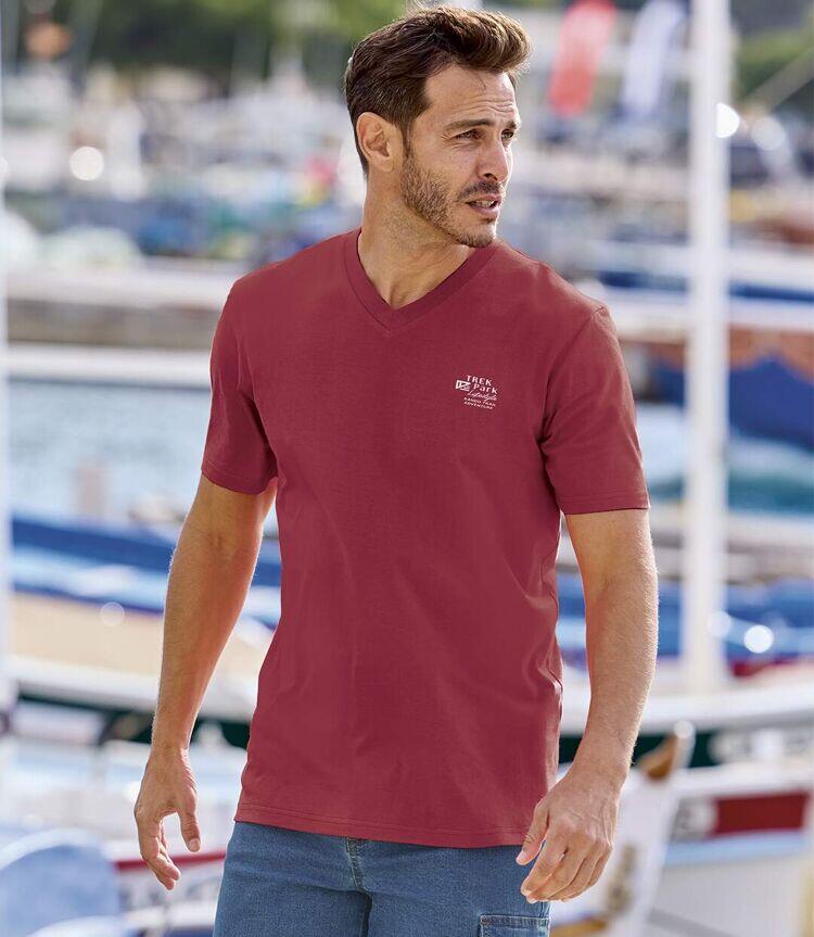 Lot de 3 Tee-Shirts col V Travel 6/7
