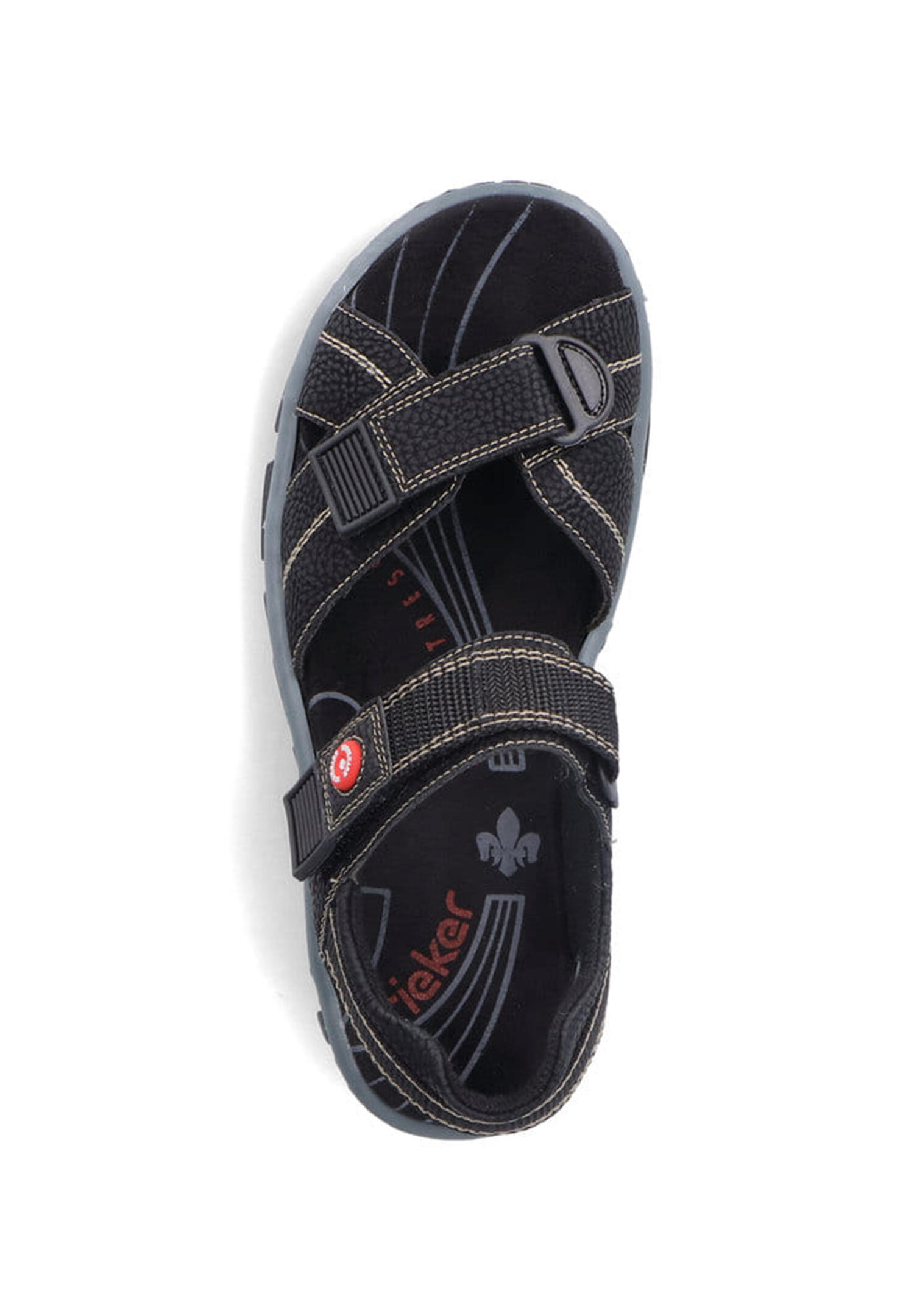 Rieker Damen Trekkingsandalen Sandalen 68851-02 Schwarz 4/5