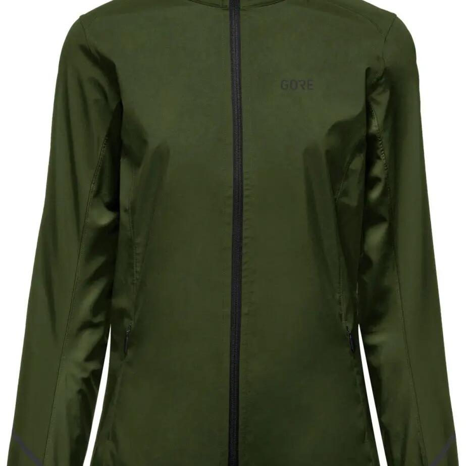 Women's Running Jacket Gore Wear R3 Partial Gore-Tex Infinium Khaki