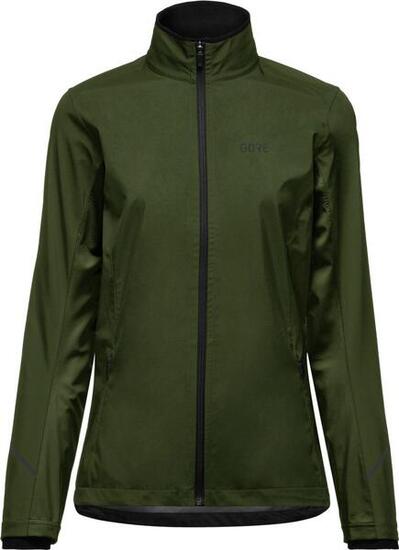 Chaqueta de running Gore Wear R3 Parcial Gore-Tex Infinium Caqui para mujer