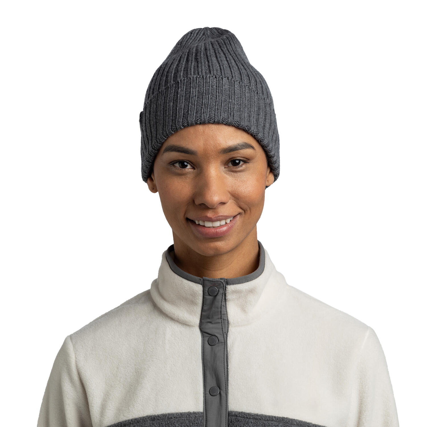 Gorro Knitted Unisex Buff Gris 3/5