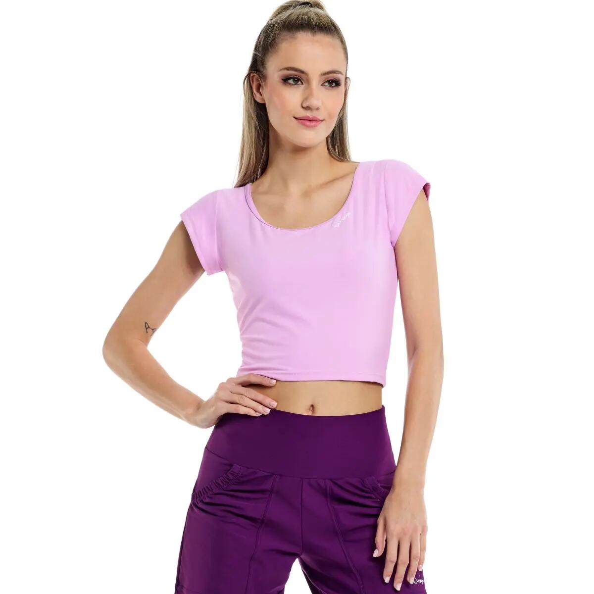 Functional Light and Soft Cropped Kurzarmshirt AET137LS 3/8