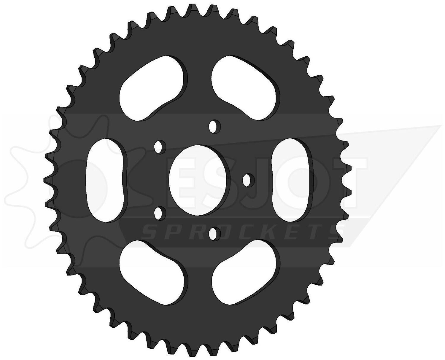 Piñón trasero ESJOT 0852, 415, 45 dientes, acero negro 1/1