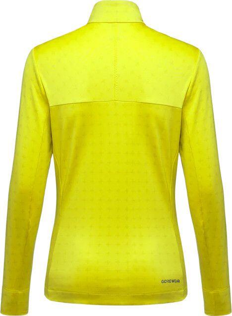 Camiseta de manga larga Gore Wear Everyday Thermo 1/4-Zip Amarillo Fluo para muj 2/2
