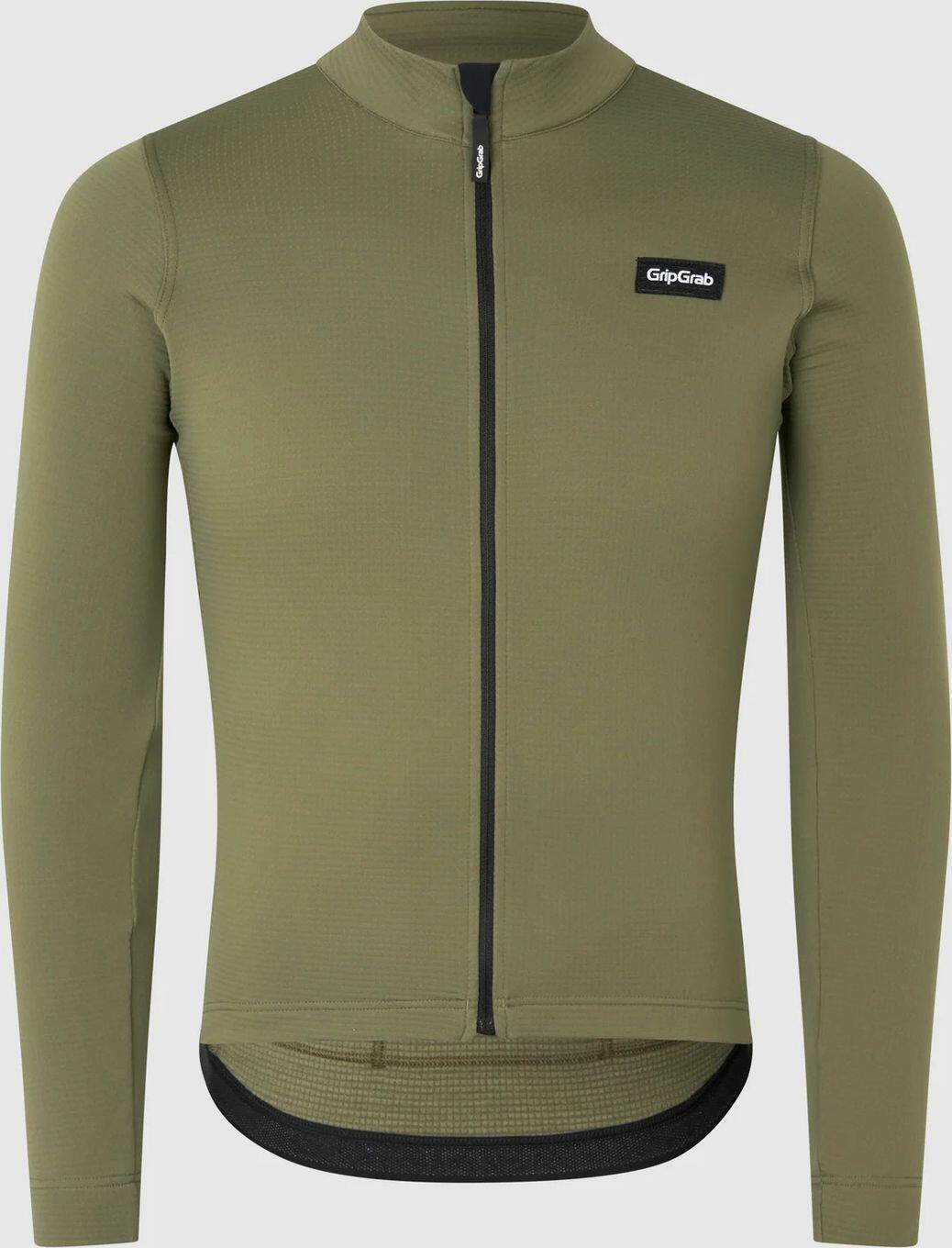 GribGrab Gravelin Merinotech Thermal Langarm Trikot Olivgrün 2/5
