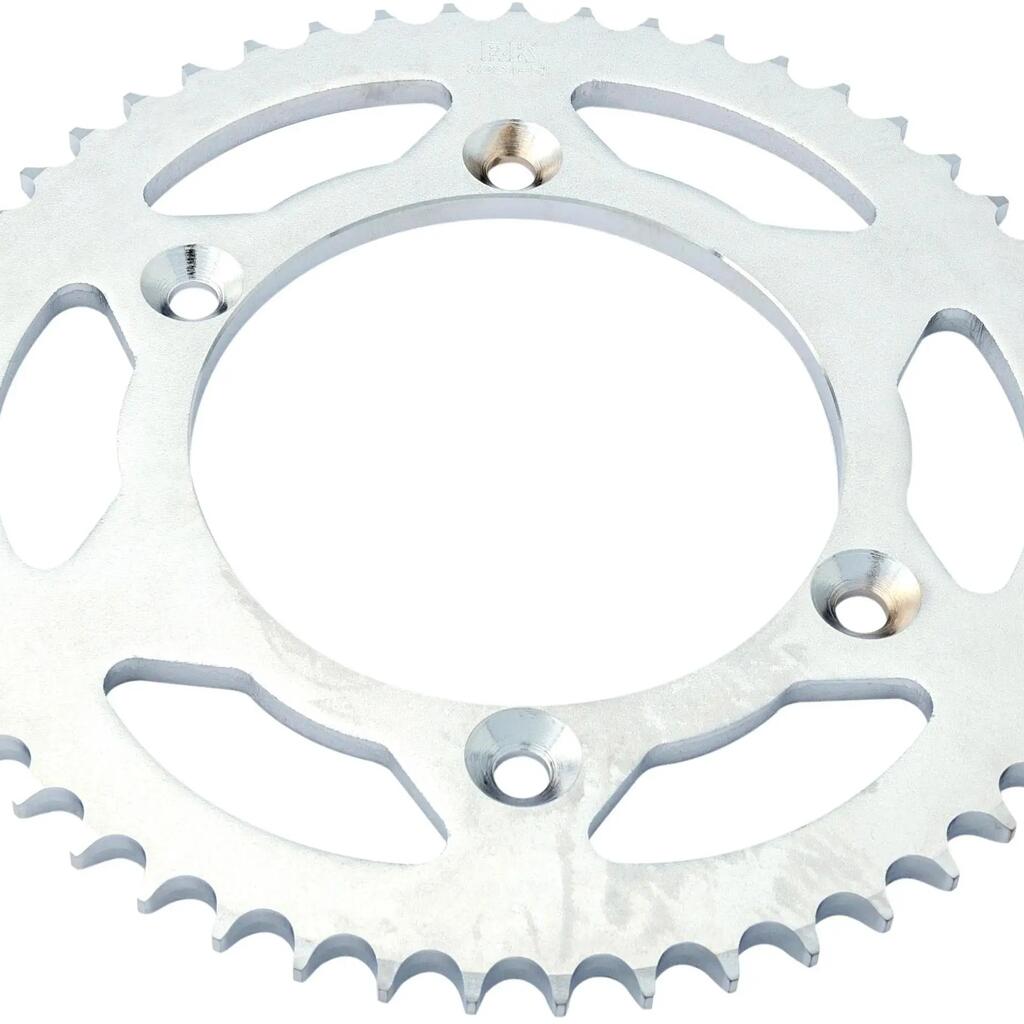 RK Chain Wheel 428 — 51T Steel, Silver Finish.