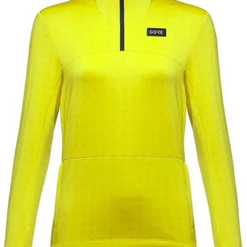 Women's Gore Wear Everyday Thermo 1/4-Zip Long Sleeve Jersey Fluo Yellow