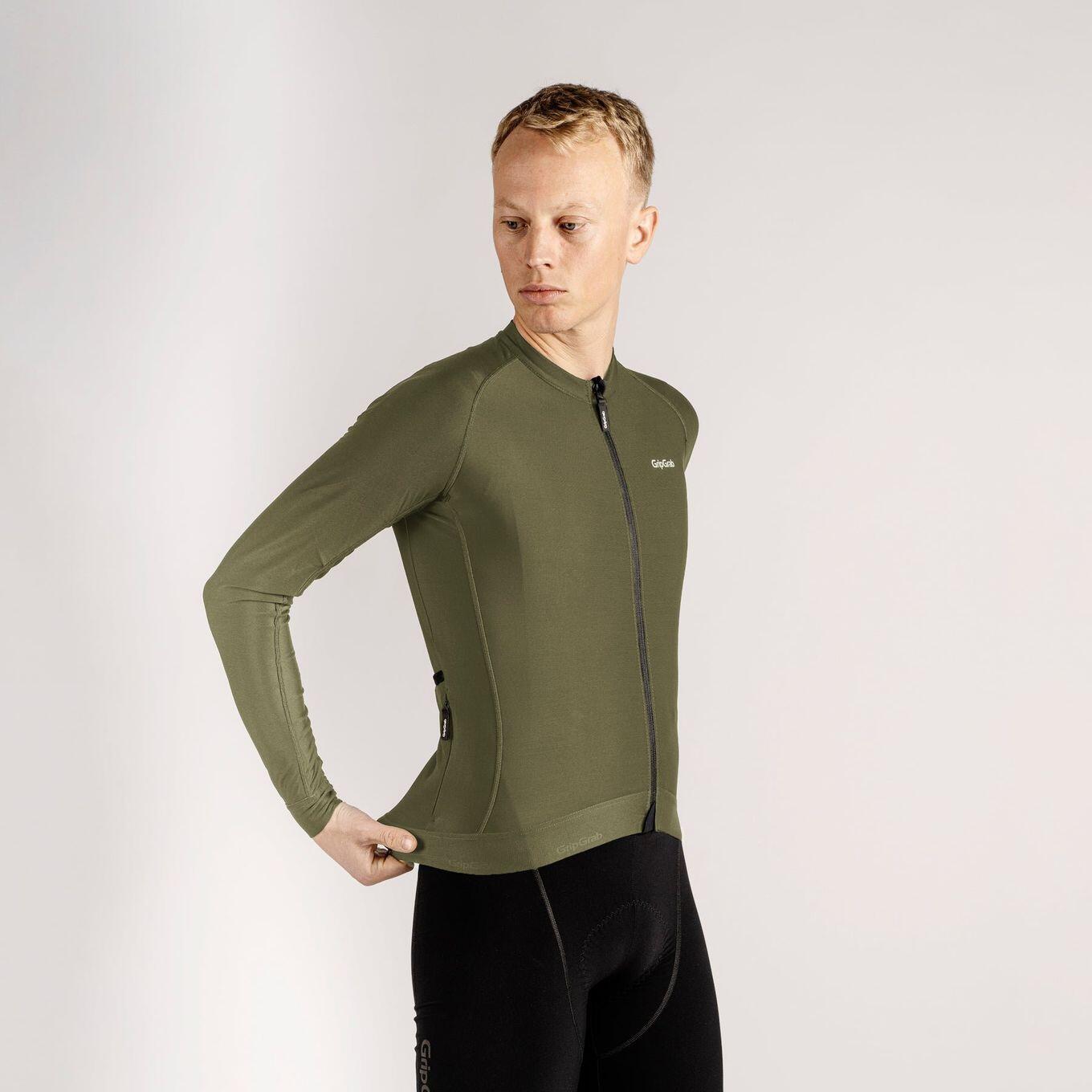 GripGrab PACR Langarm Trikot Grün Herren 2/7