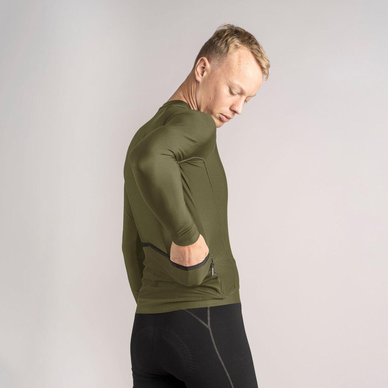 GripGrab PACR Langarm Trikot Grün Herren 5/7
