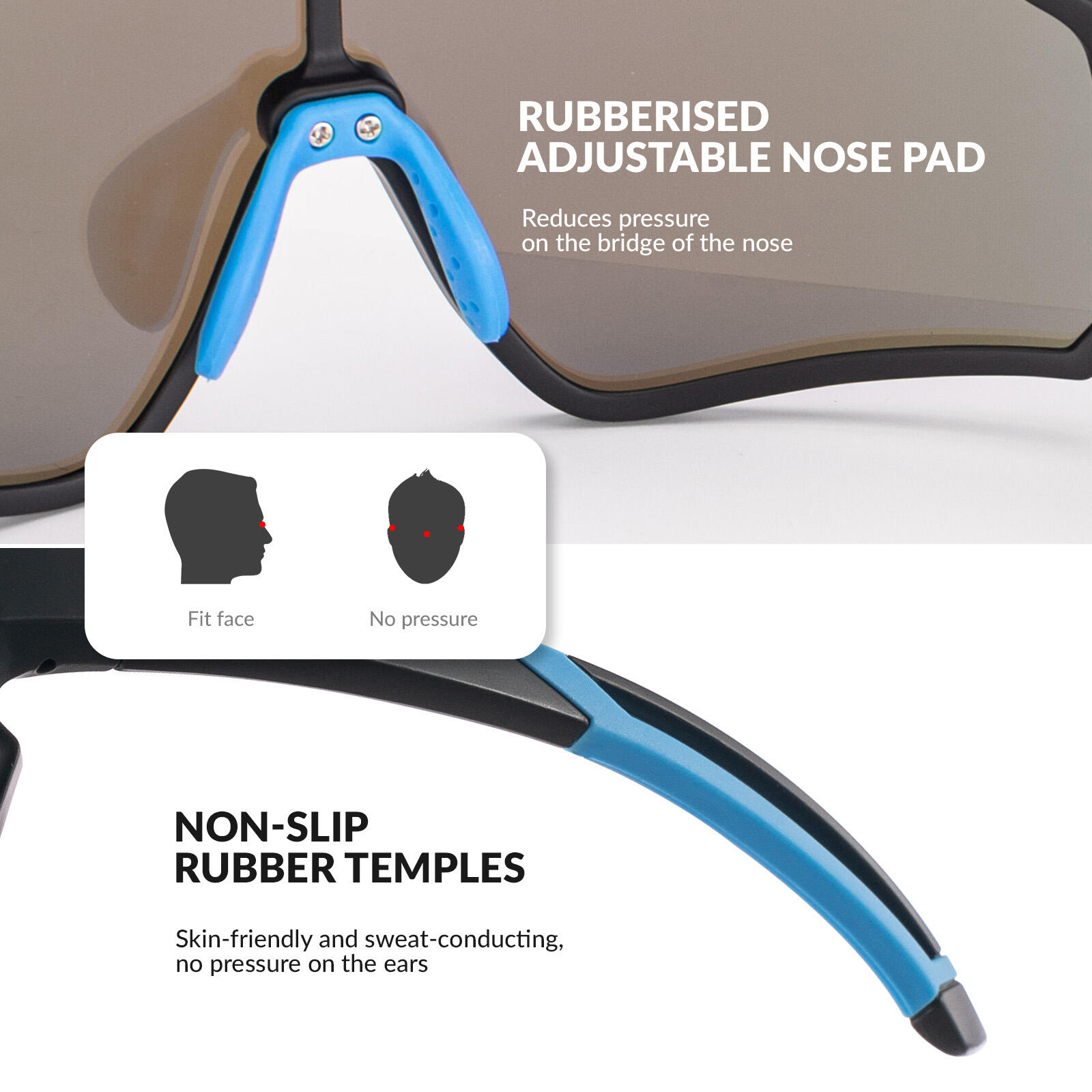 ROCKBROS kinder Radbrille Polarisierte Brille 4/6