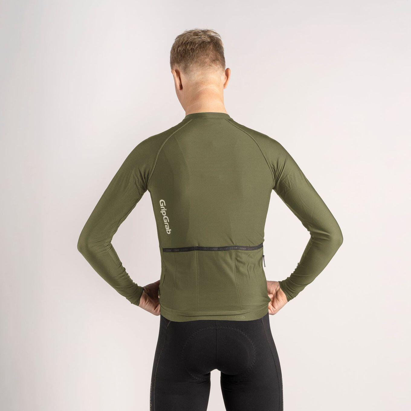 GripGrab PACR Langarm Trikot Grün Herren 4/7
