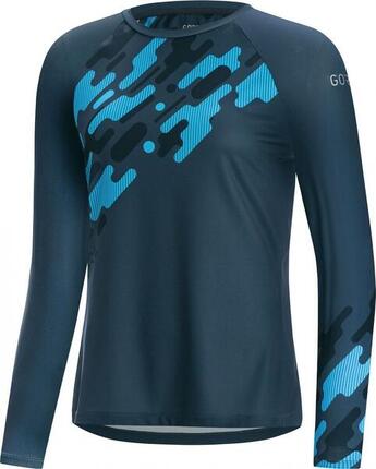 Maillot manches longues Femme GORE C5 Trail Bleu