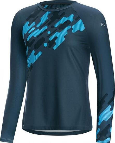 Maillot manches longues Femme GORE C5 Trail Bleu