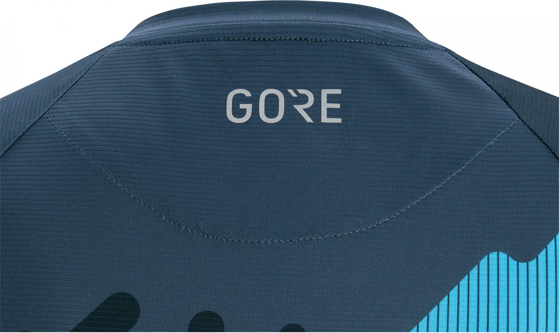Maillot manches longues Femme GORE C5 Trail Bleu 3/4