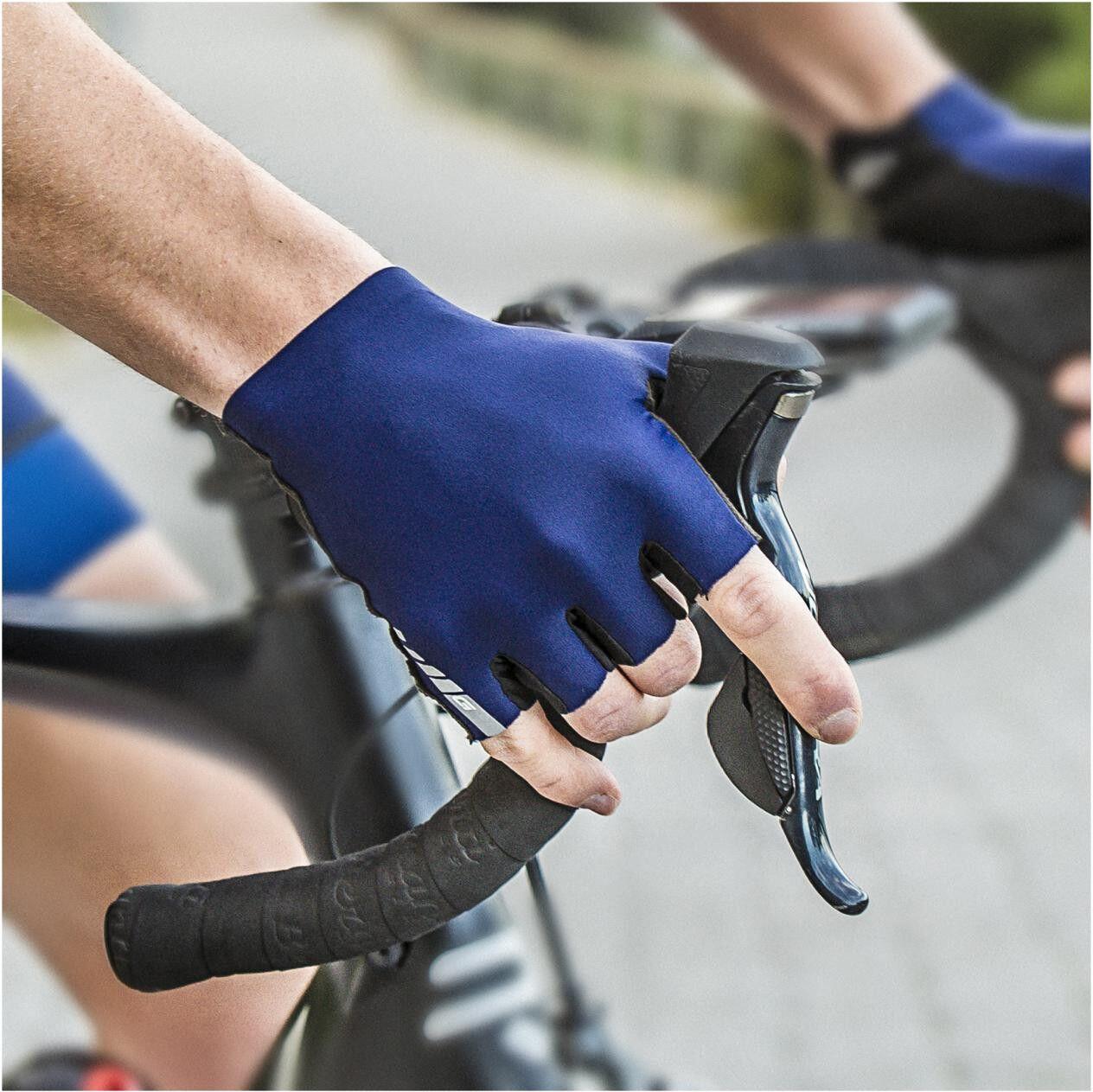 Gants Courts GripGrab Aerolite InsideGrip Bleu Nuit 3/4