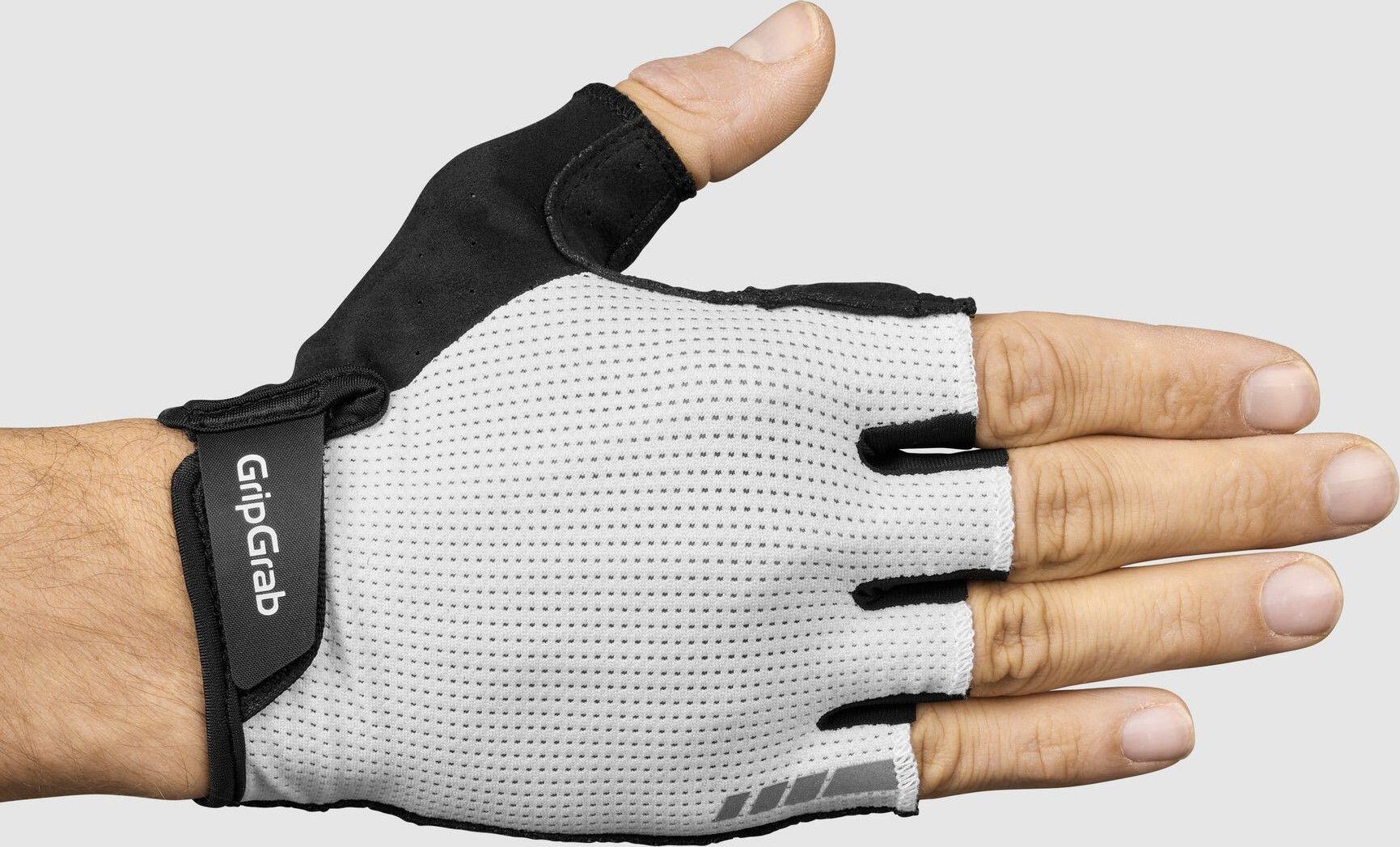 GripGrab EXPLR Guantes Acolchados de Dedo Corto Blanco 2/5