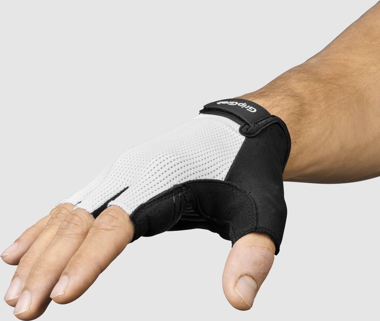 GripGrab EXPLR Guantes Acolchados de Dedo Corto Blanco 5/5