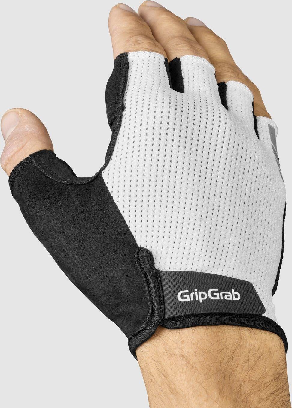 GripGrab EXPLR Guantes Acolchados de Dedo Corto Blanco 4/5