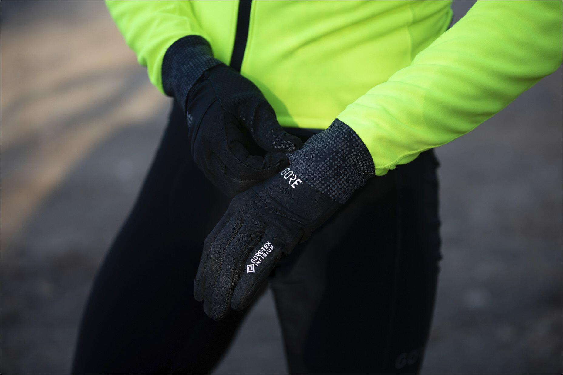 Gants running Gore Wear Gore-Tex Infinium Mid Noir 2/2