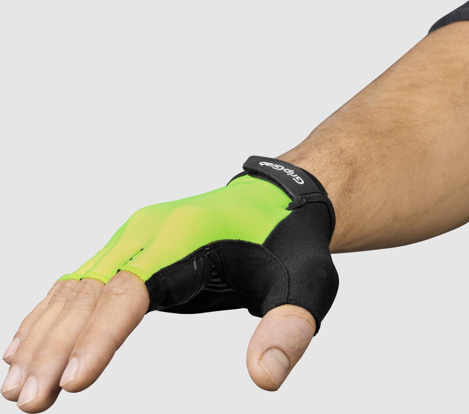 Gants courts d'été GripGrab RIDE Padded Jaune 5/5