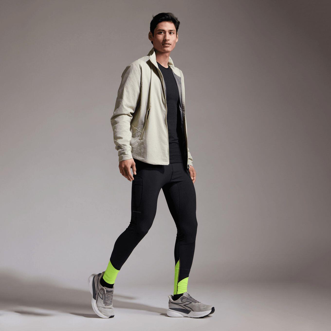 Mallas térmicas Gore Wear Concurve Running Hybrid Negro/Amarillo para hombre 5/5