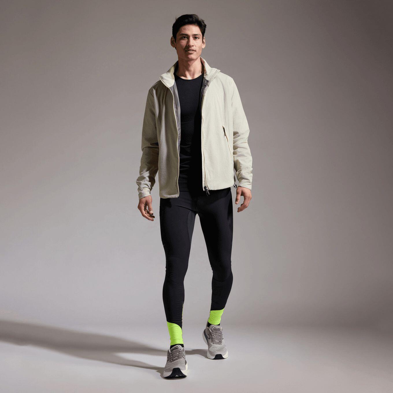 Mallas térmicas Gore Wear Concurve Running Hybrid Negro/Amarillo para hombre 4/5