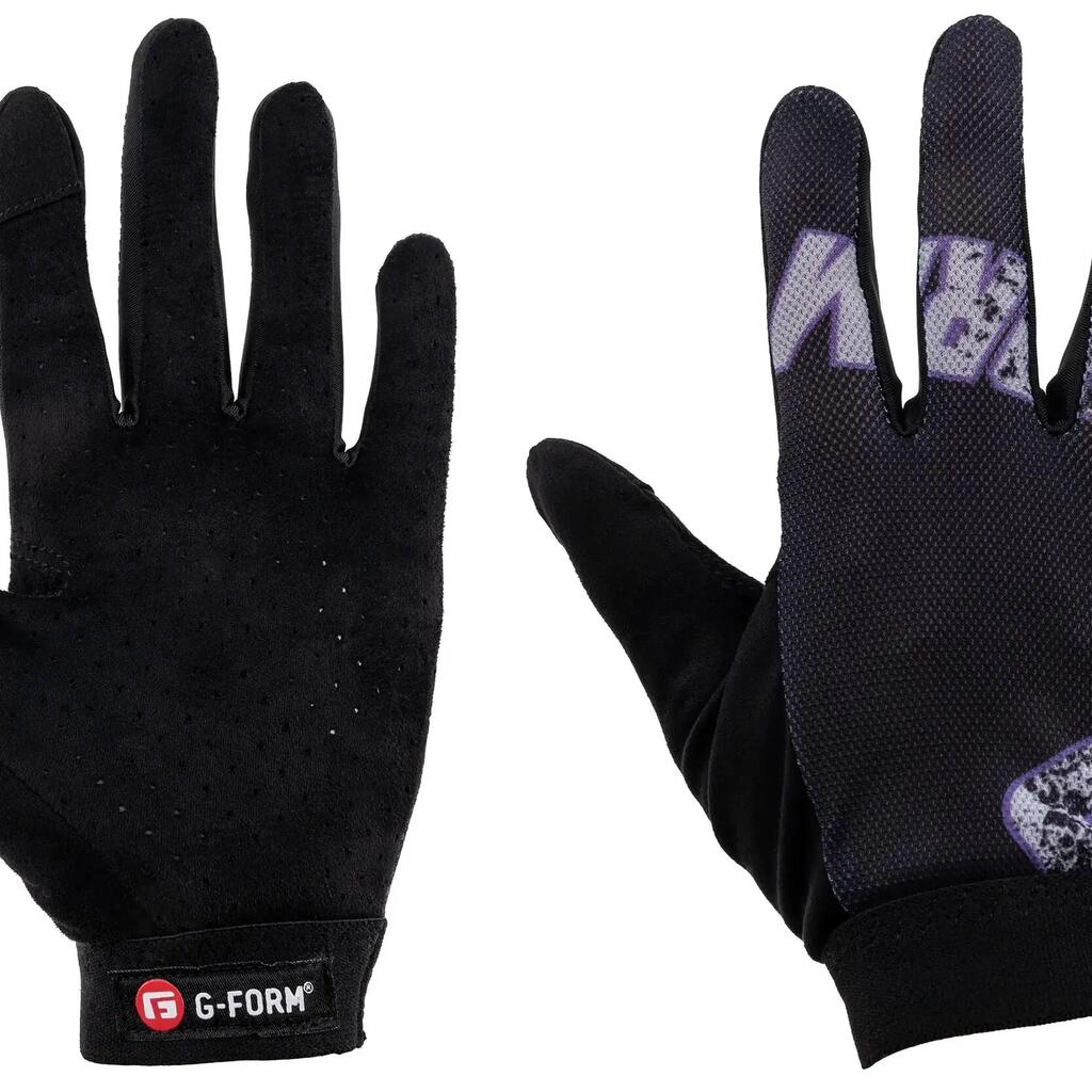 G-FORM Tempo Youth Glove — Size L/XL, Black/Purple.