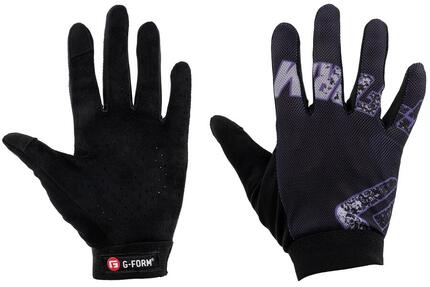Rękawiczki G-FORM Tempo youth L/XL, czarno-fioletowe