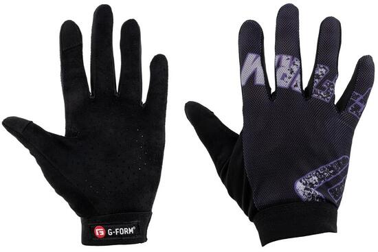 Rękawiczki G-FORM Tempo youth L/XL, czarno-fioletowe