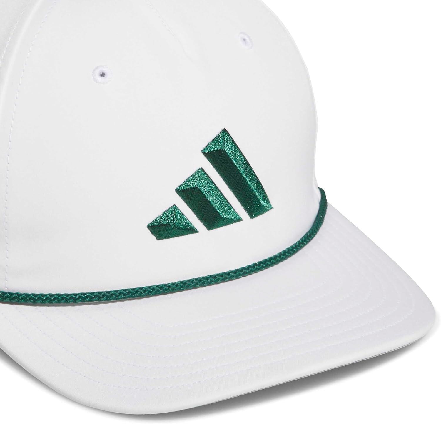 Adidas Tour 5 Panel, casquette de golf ajustable pour homme, blanc/vert 2/4