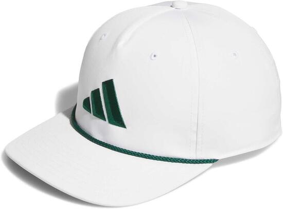 Adidas Tour 5 Panel, casquette de golf ajustable pour homme, blanc/vert