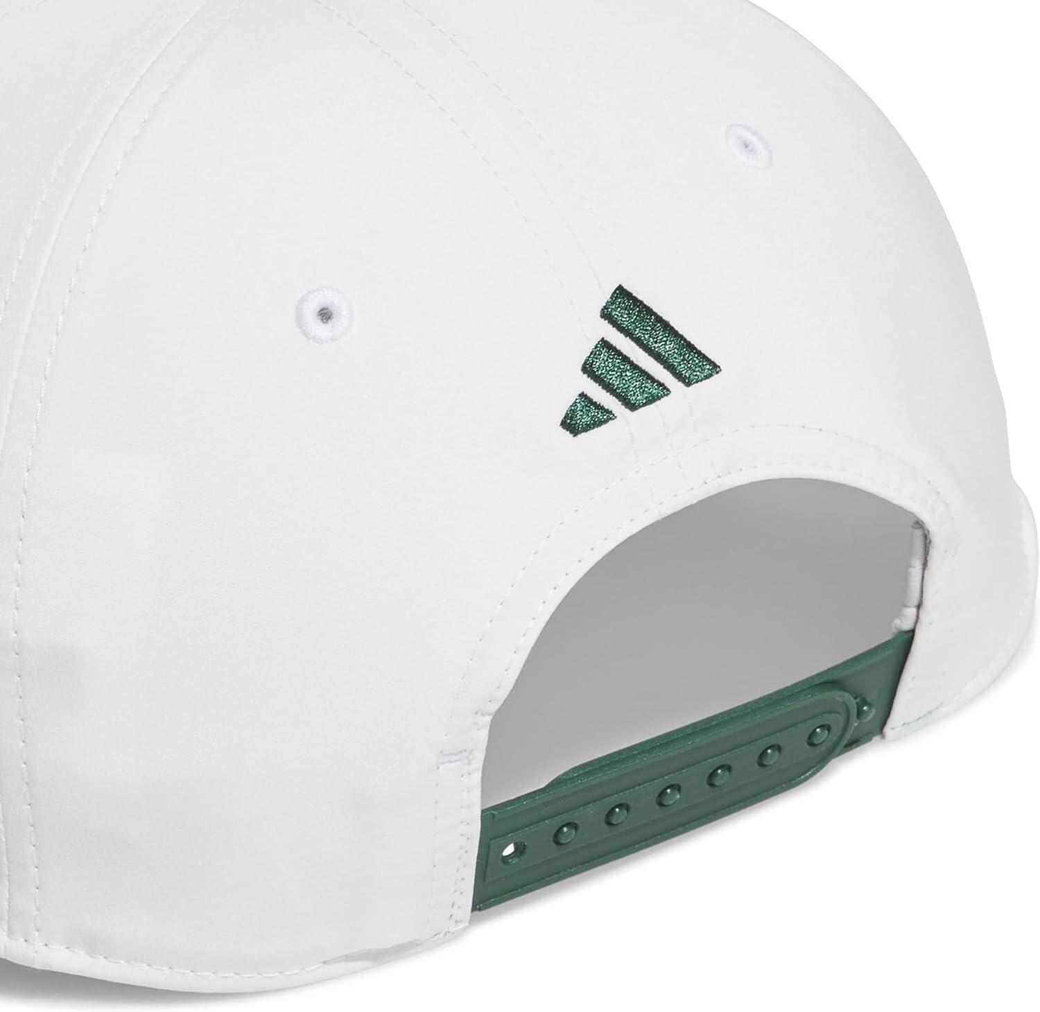 Adidas Tour 5 Panel, casquette de golf ajustable pour homme, blanc/vert 4/4