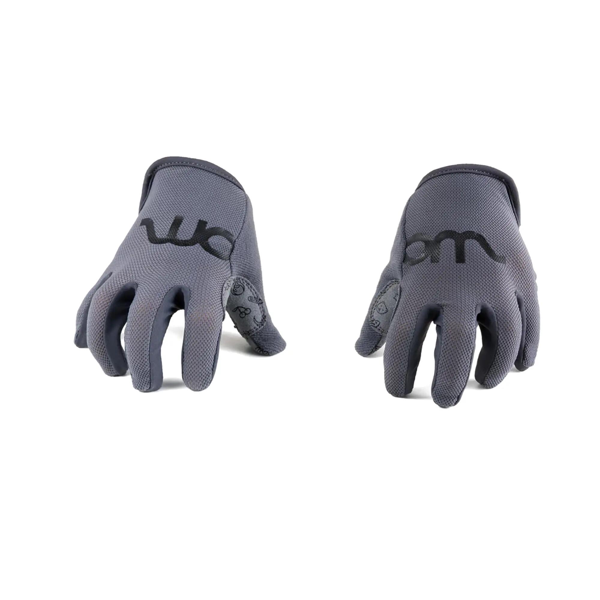 Rękawiczki rowerowe dziecięce woom Tens grey 3/3