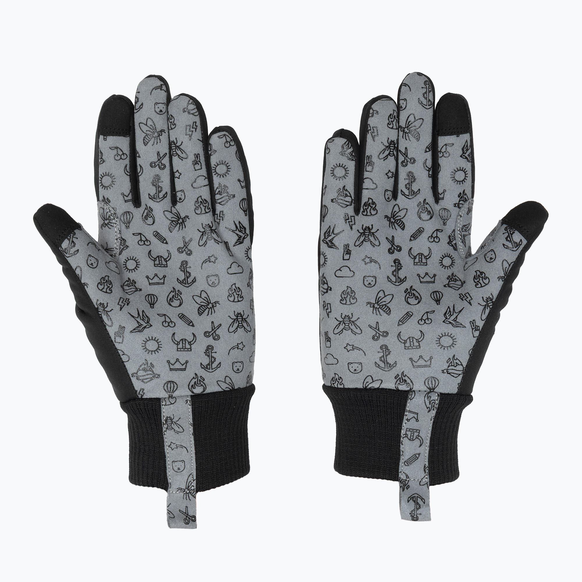 Rękawiczki rowerowe dziecięce woom Warm Tens black 2/6