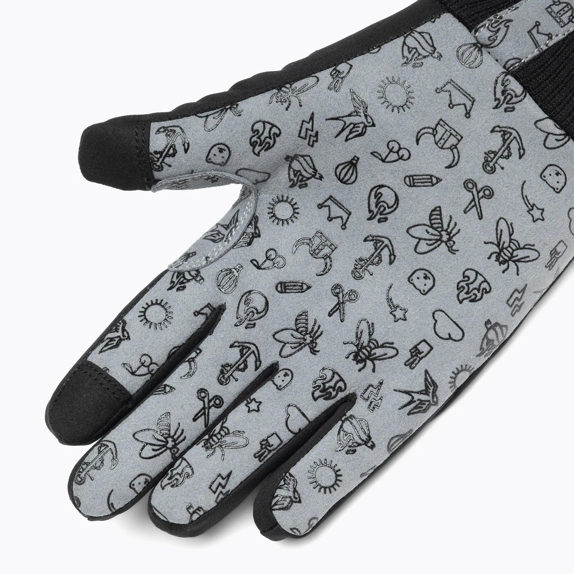 Rękawiczki rowerowe dziecięce woom Warm Tens black 5/6
