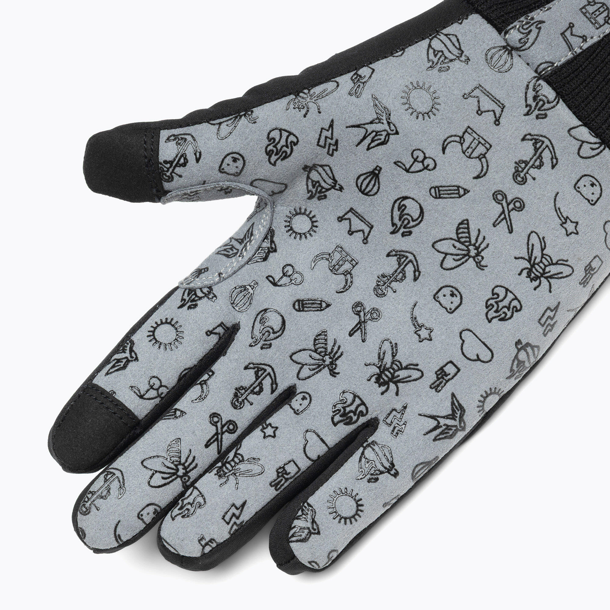 Rękawiczki rowerowe dziecięce woom Warm Tens black 5/6