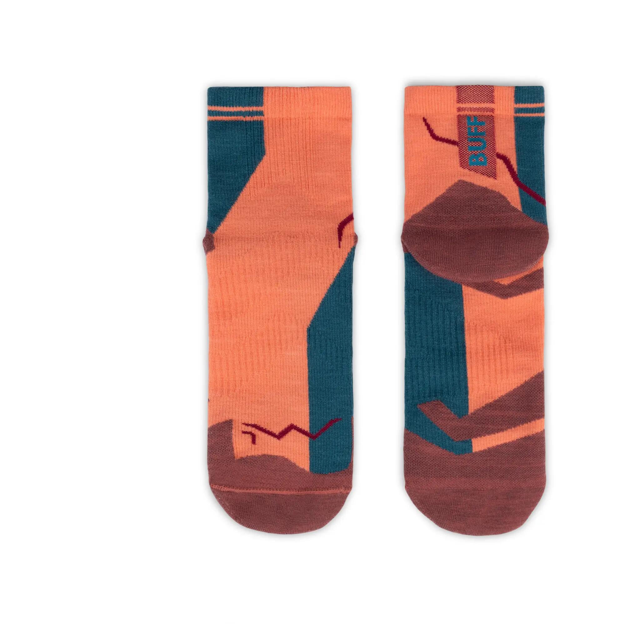 Skarpetki Buff MERINO LIGHTWEIGHT QUARTER SOCK LWQ4 FLAMINGO S 3/3