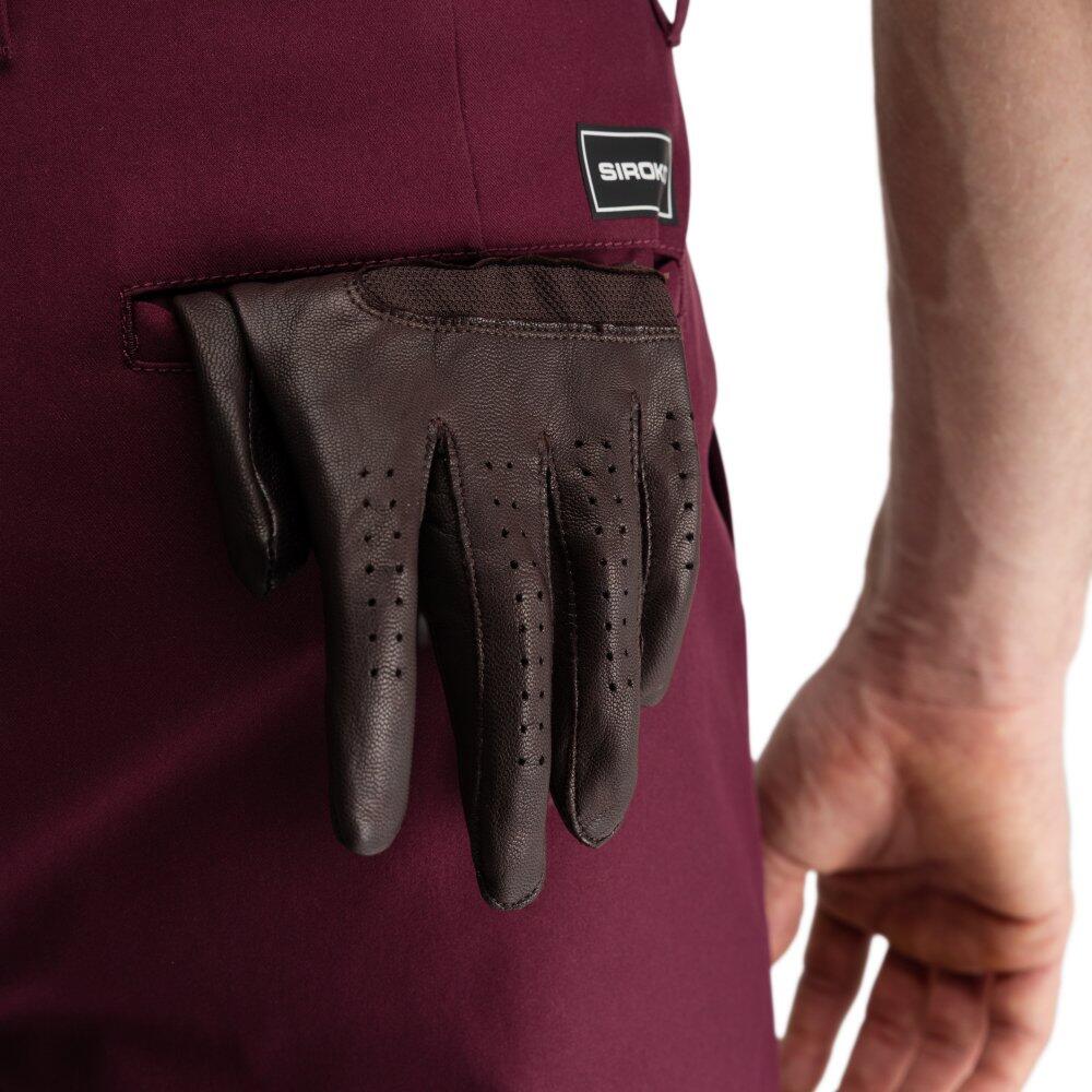 Pantalon de golf coupe droite homme Iron Cherry Rouge 4/6