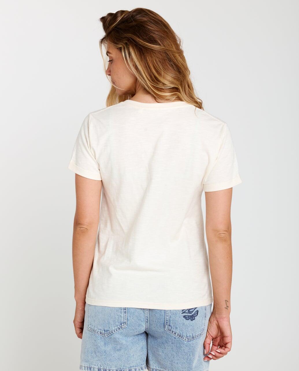 T-shirt Femme Molokaï imprimé V - Off White 3/5