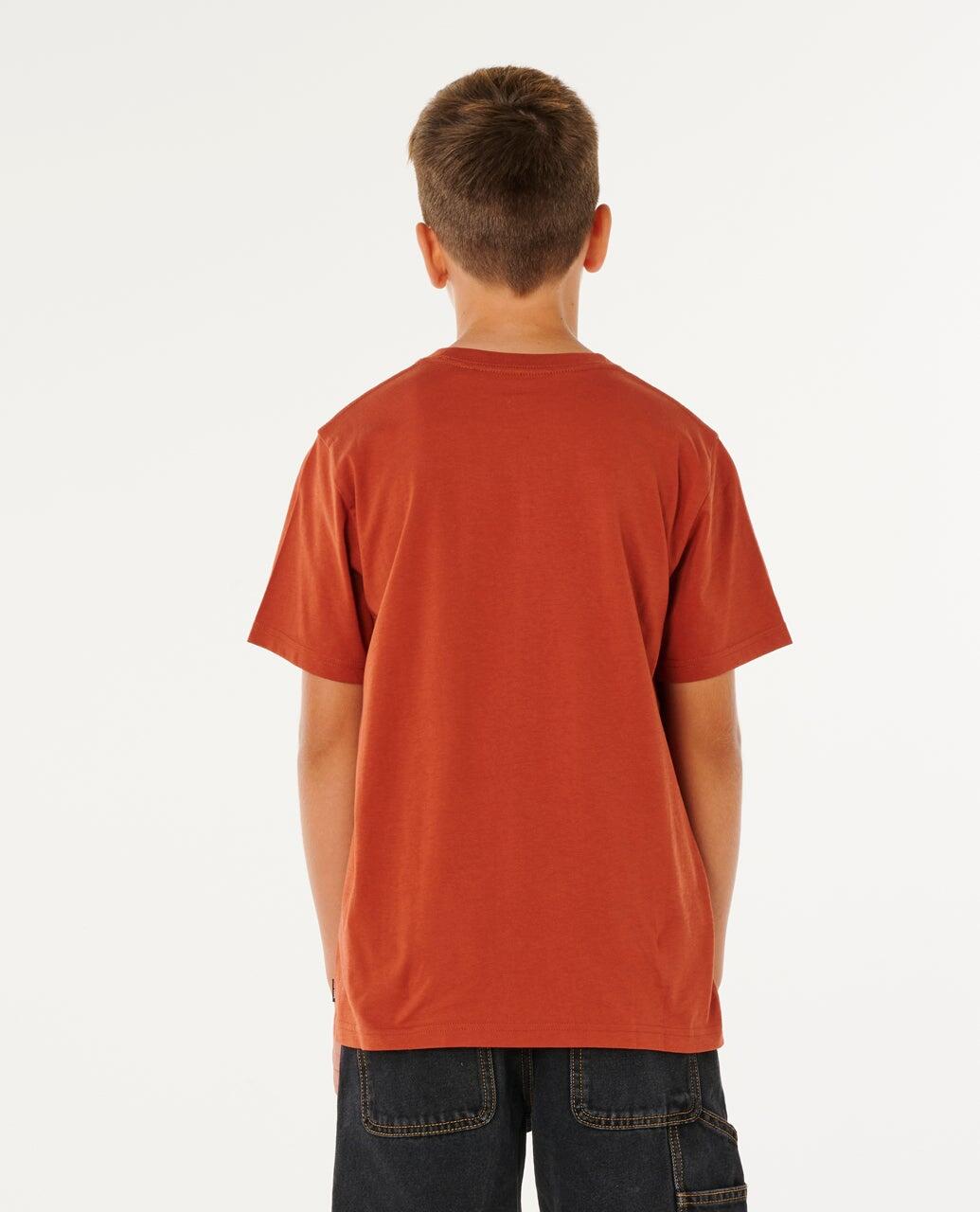 T-shirt Garçon Streamline Like Mumma Tee - Baked Clay 3/6