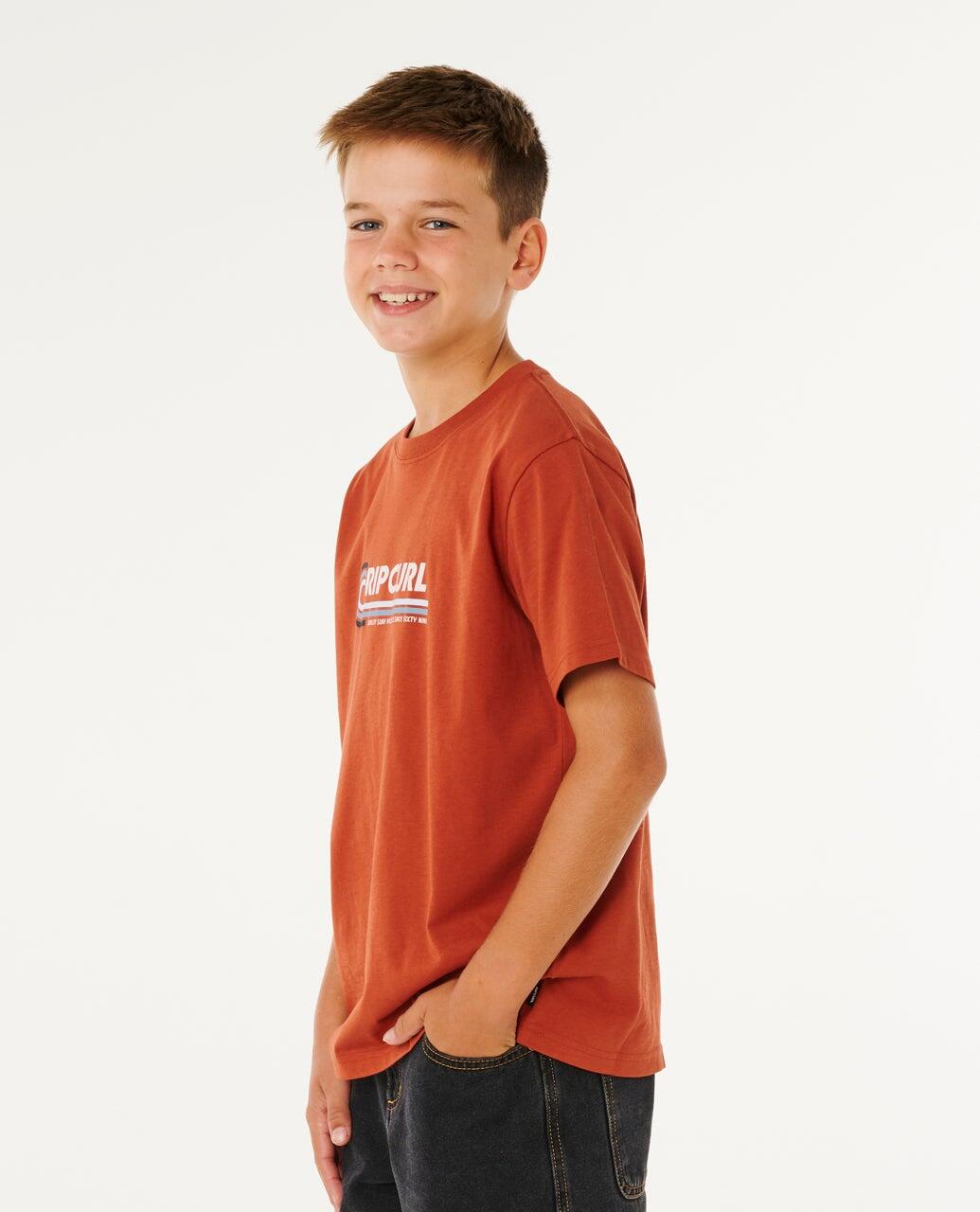 T-shirt Garçon Streamline Like Mumma Tee - Baked Clay 2/6