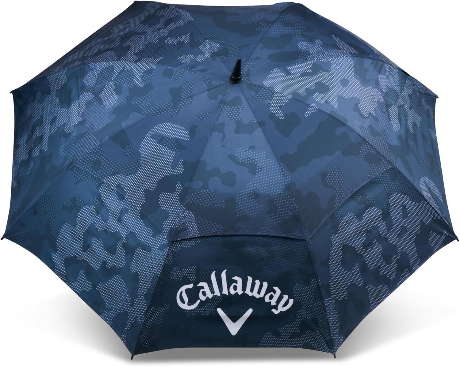 Callaway Shield 64" Umbrella 22, Paraguas de Golf, Camuflaje Azul 3/4