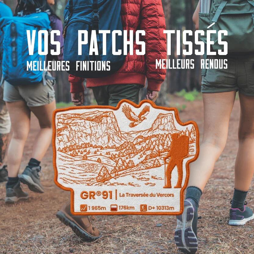 Écusson GR®91 La Grande Traversée des Plateaux du Vercors 2/5