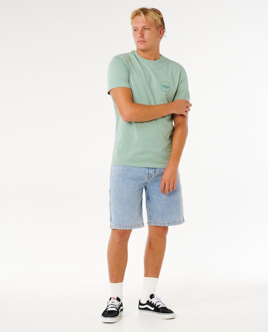 T-shirt Homem à manches courtes Staple - Aloe 5/7