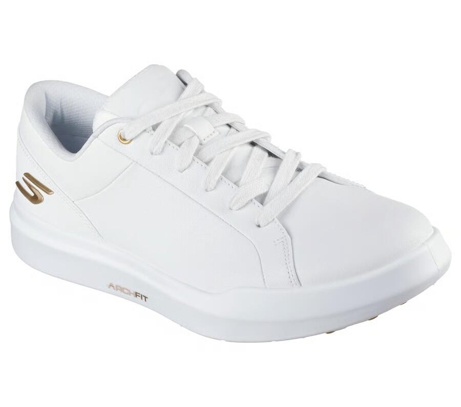 Skechers Go Golf Drive 6 Damen-Golfschuhe Weiß und Gold 2/5