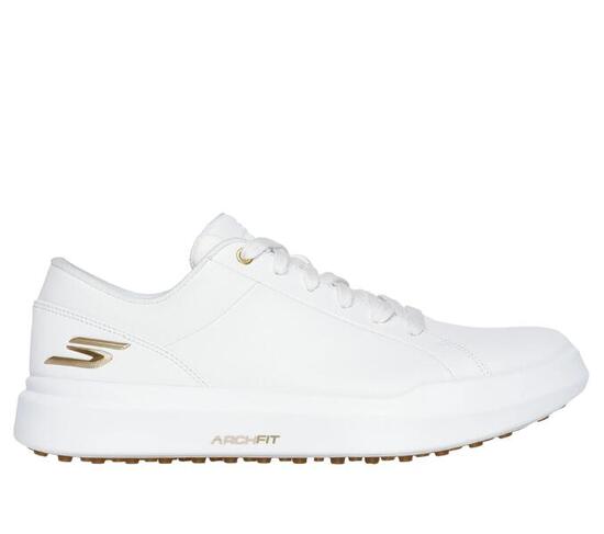 Zapatos Golf Skechers Go Golf Drive 6 Mujer Blanco y Dorado