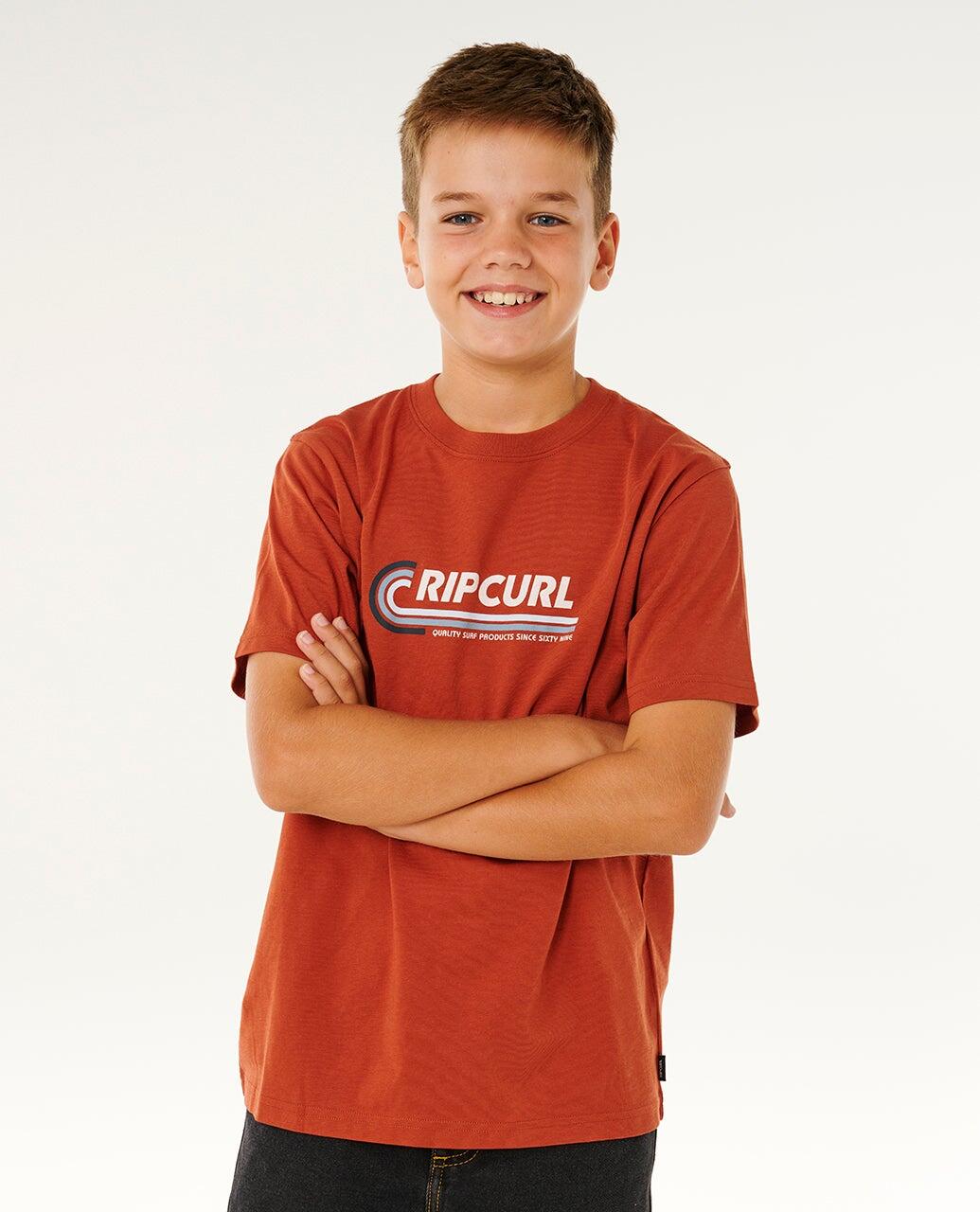 T-shirt Garçon Streamline Like Mumma Tee - Baked Clay 6/6